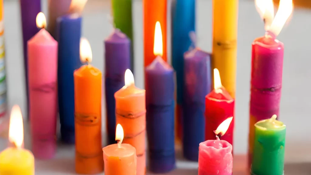 how to make candles with crayons