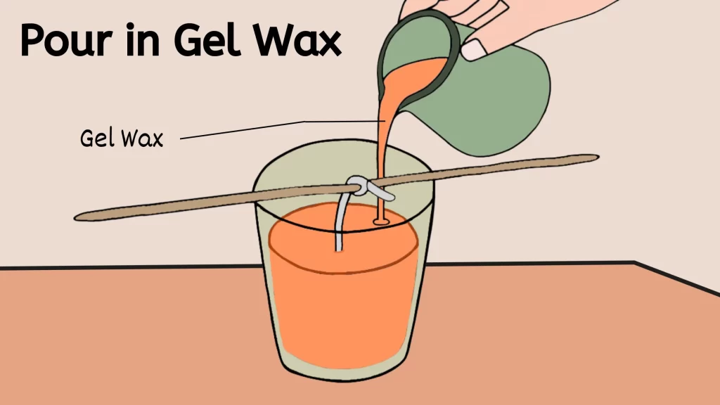how to pour wax in candle jar 