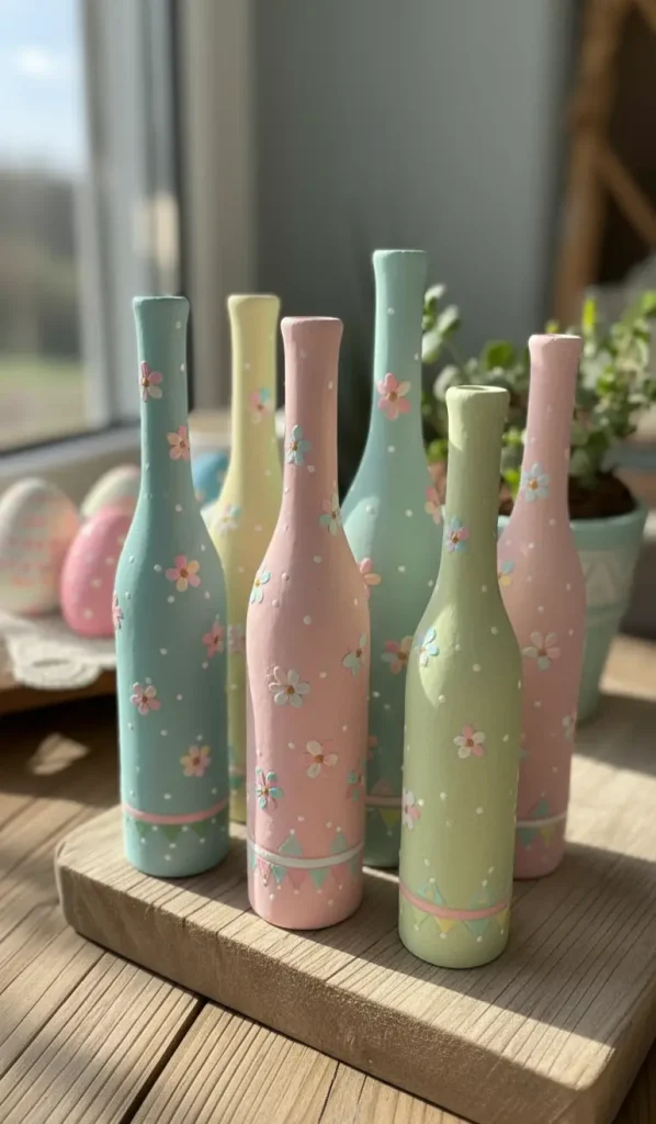 air dry clay long thin vases