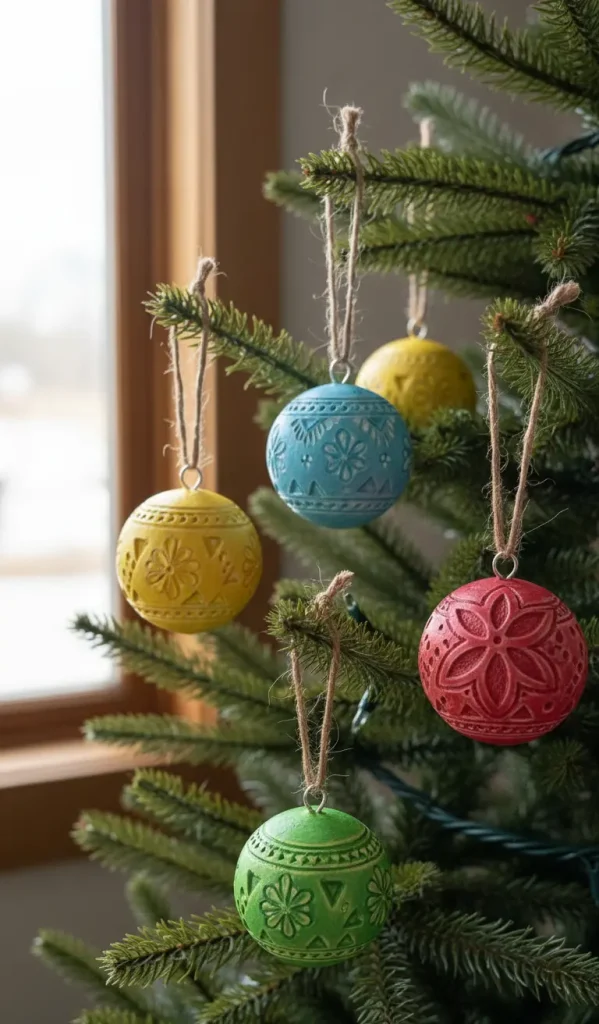 air dry clay ornaments hangers
