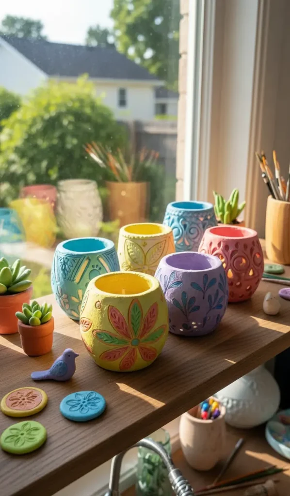 air dry clay matchbox lid standbox