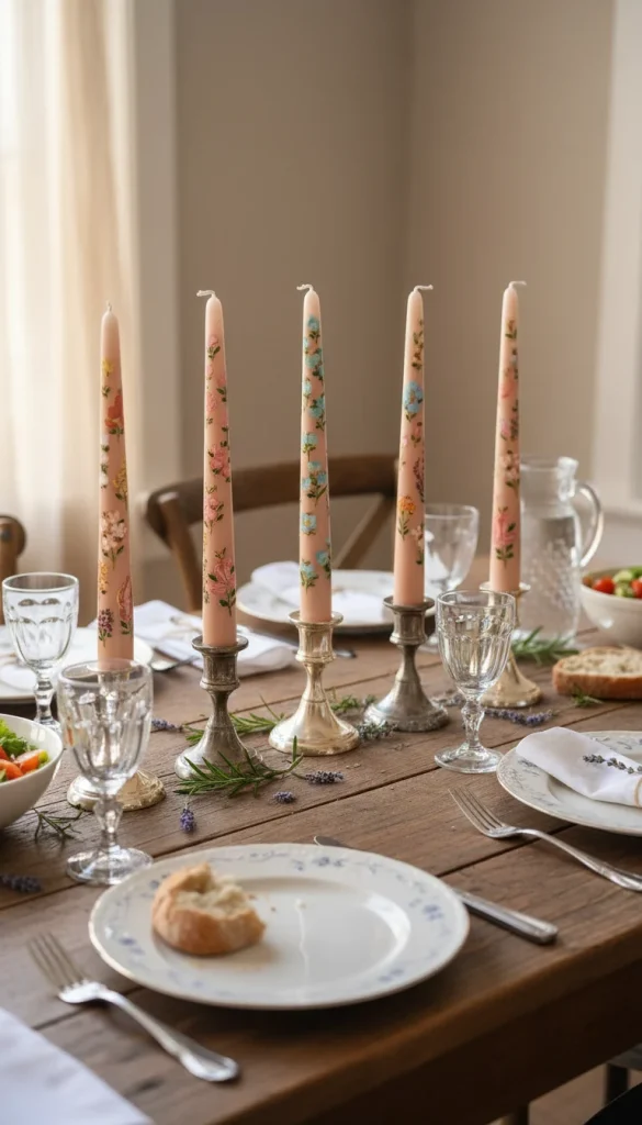 painted candle designs