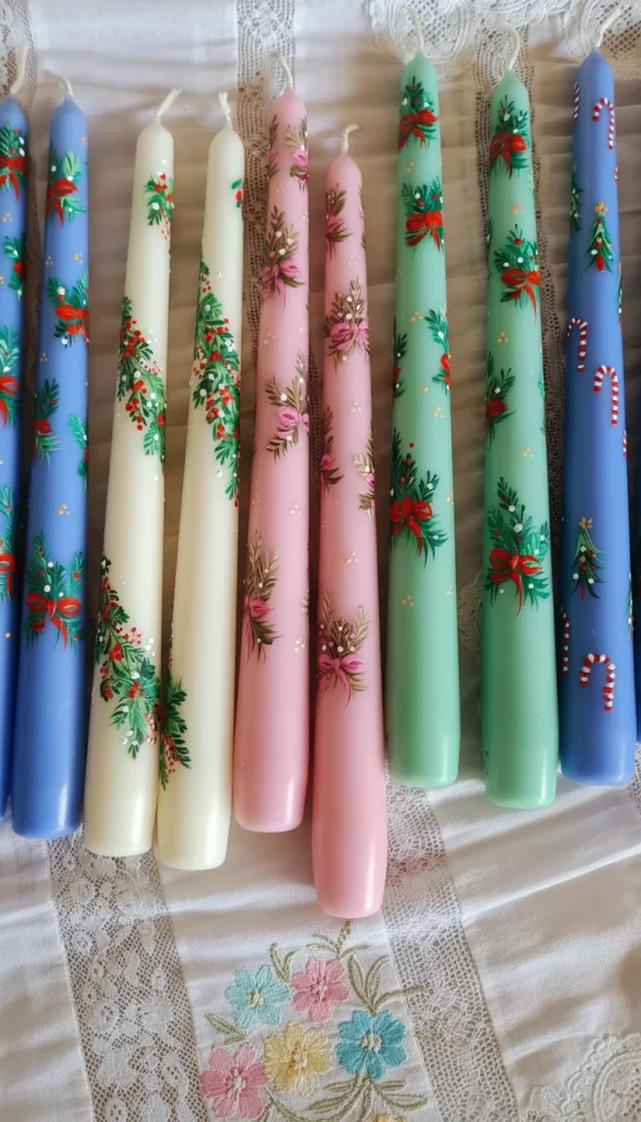 candle painting ideas