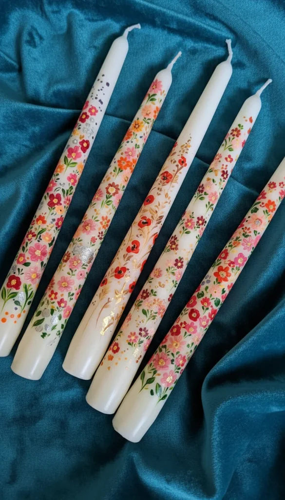 candle painting ideas