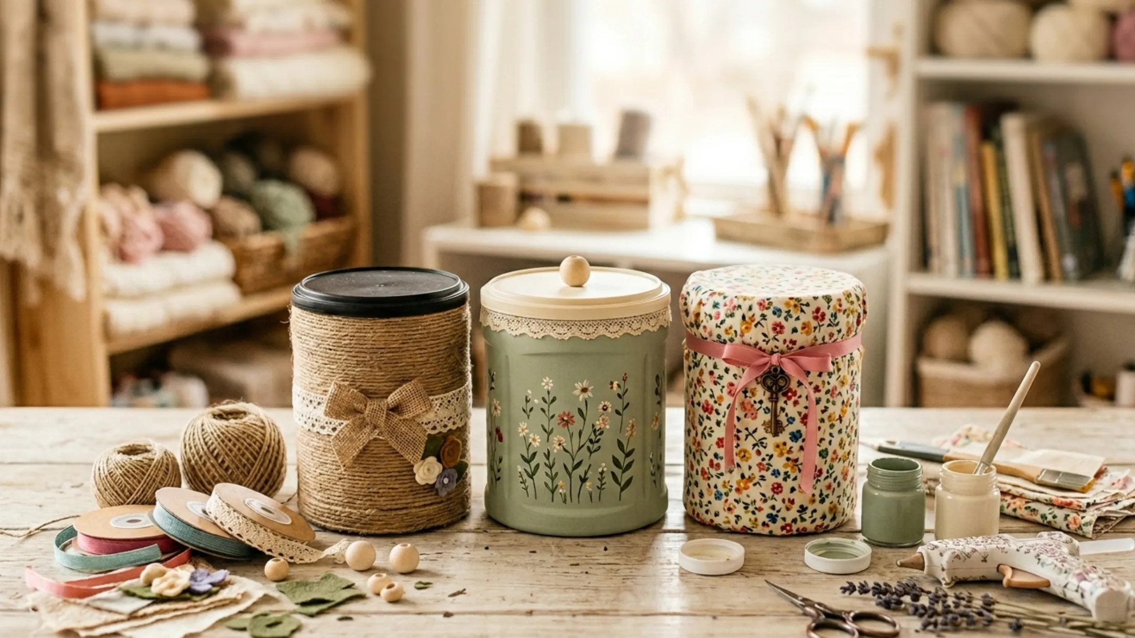 folgers coffee containers craft