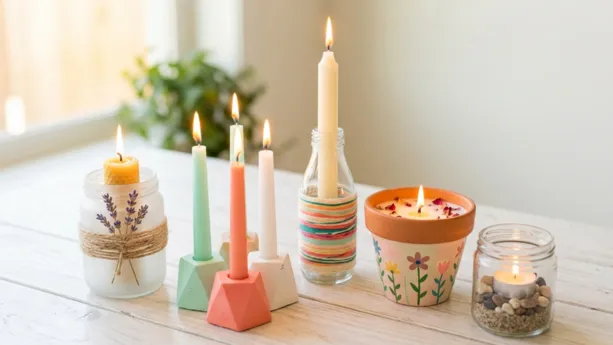 DIY candle holders ideas