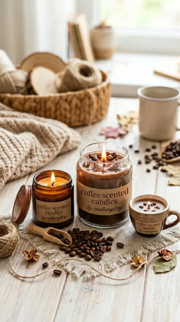 coffee scented candle making ideas