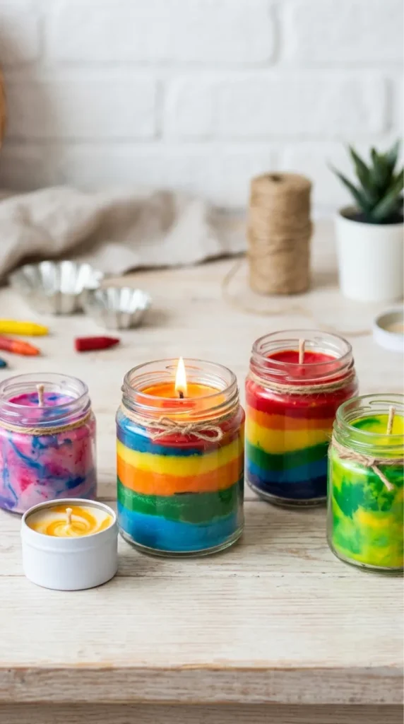 crayons candle making ideas