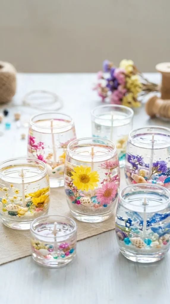 gel candle making ideas