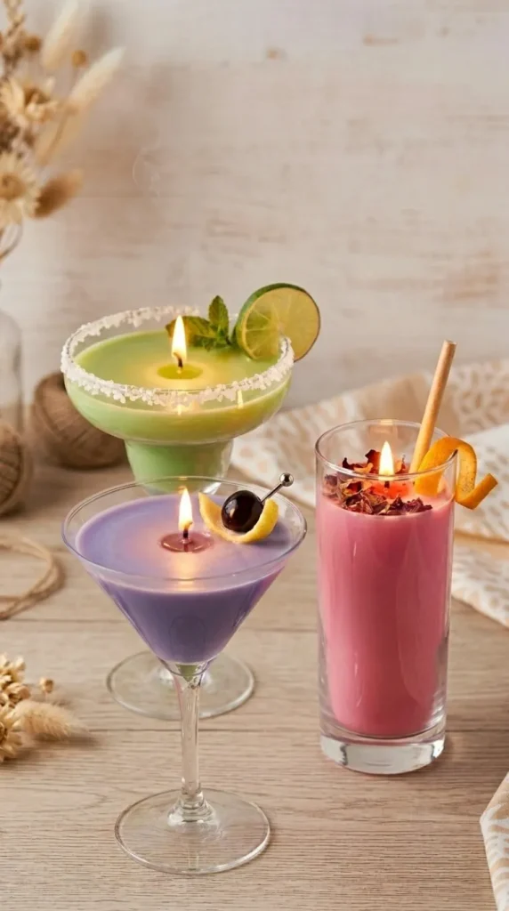 cocktail candle making ideas