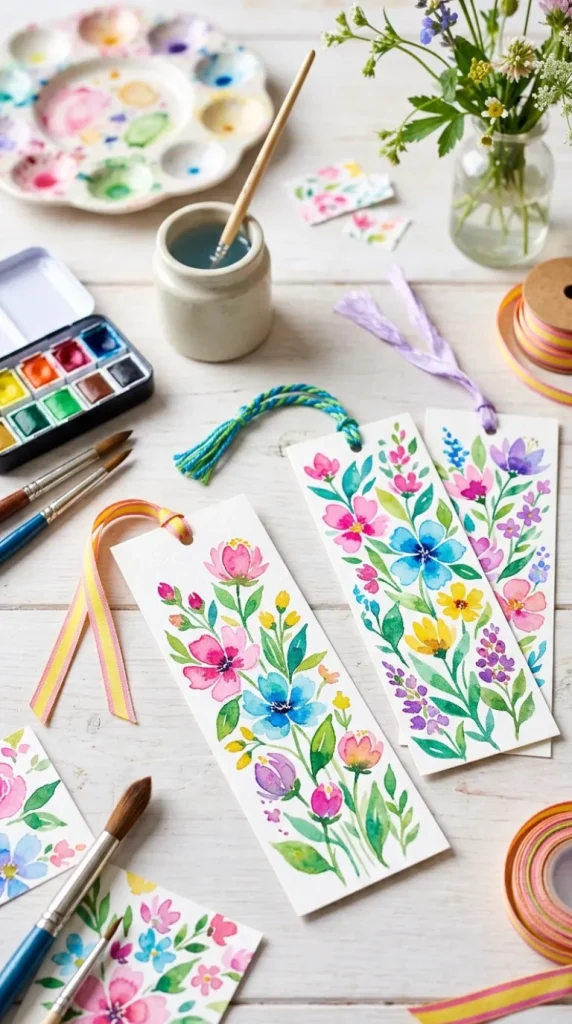 simple Bookmark painting ideas for adult