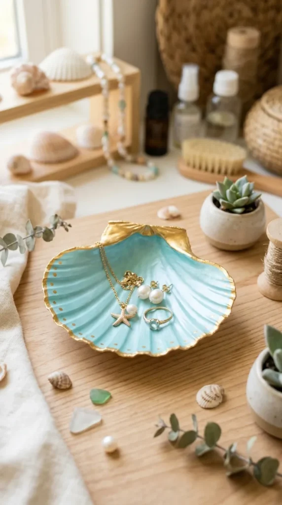 easy DIY seashell crafts for adults