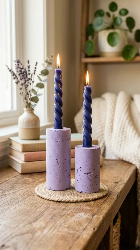 easy diy taper candle holders ideas