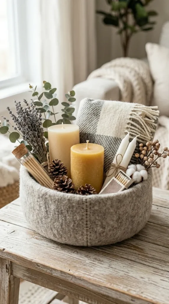 candle basket ideas