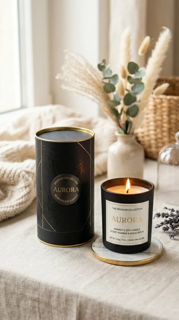 candle packaging design ideas