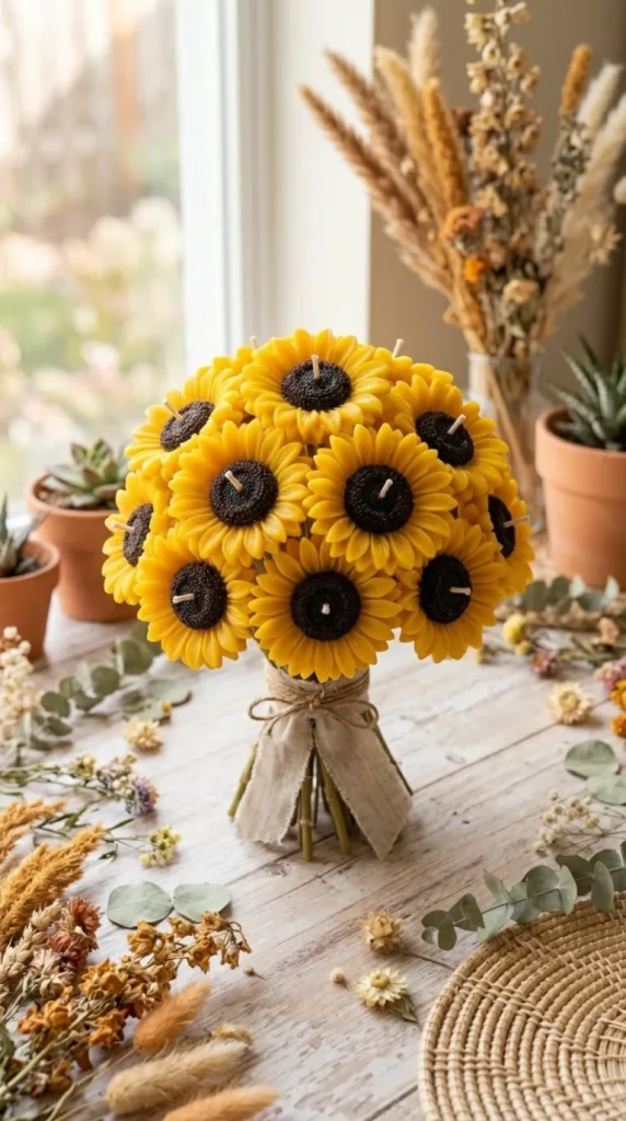 candle bouquet gift ideas
