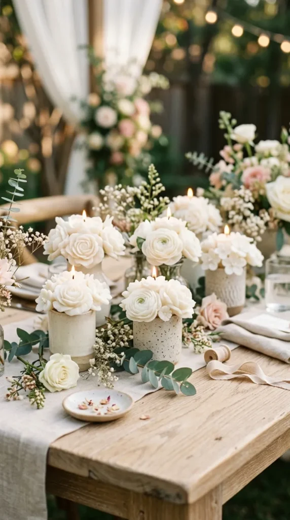 candle bouquet wedding idea
