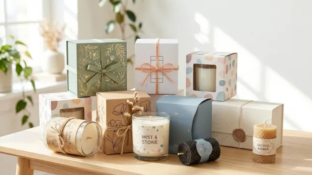 easy candle box packaging design ideas