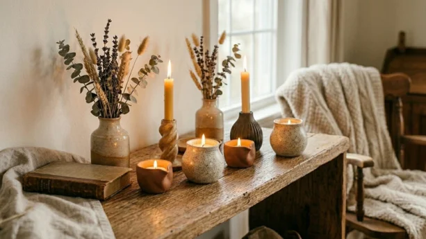 clay candle holders ideas