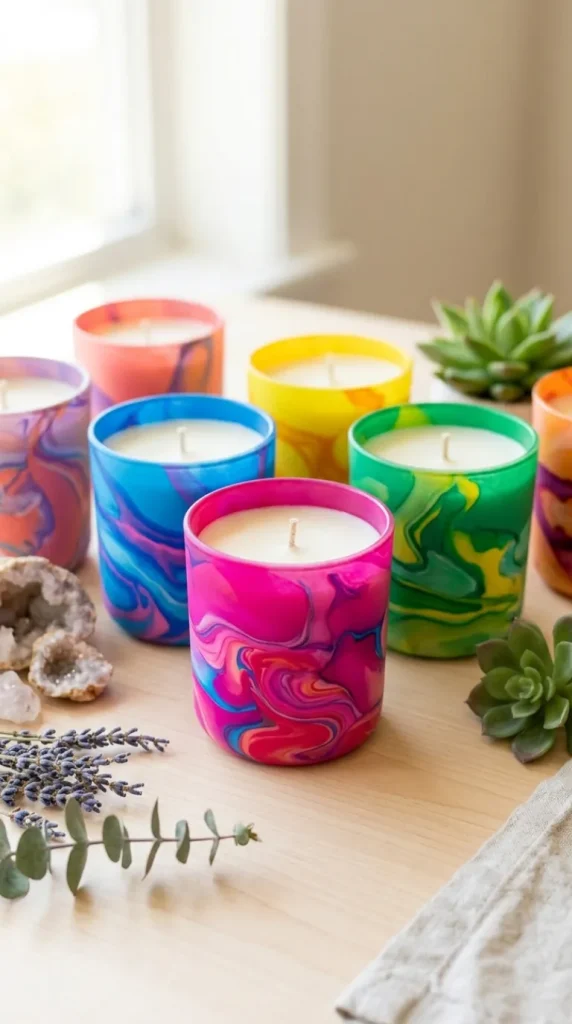 candles in glass jars ideas