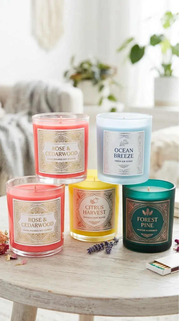 free candle label design ideas