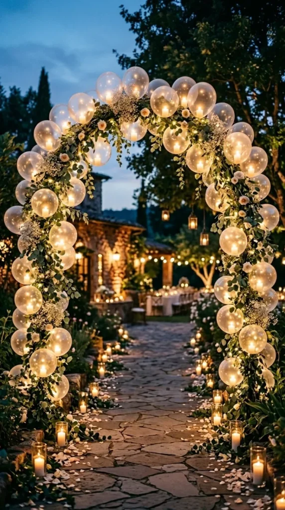 candle light Balloon ideas outdoor