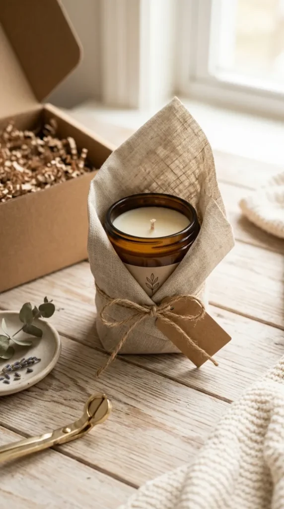 simple candle business photoshoot ideas