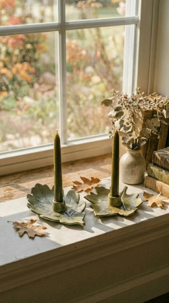 simple dry clay candle holders ideas
