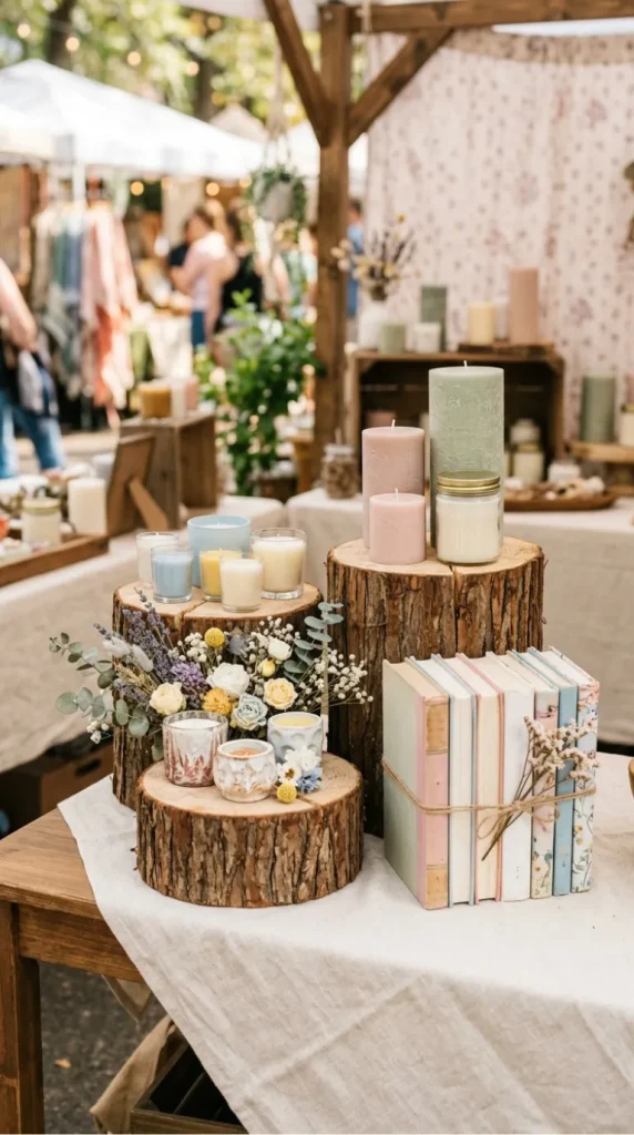 simple candle display ideas