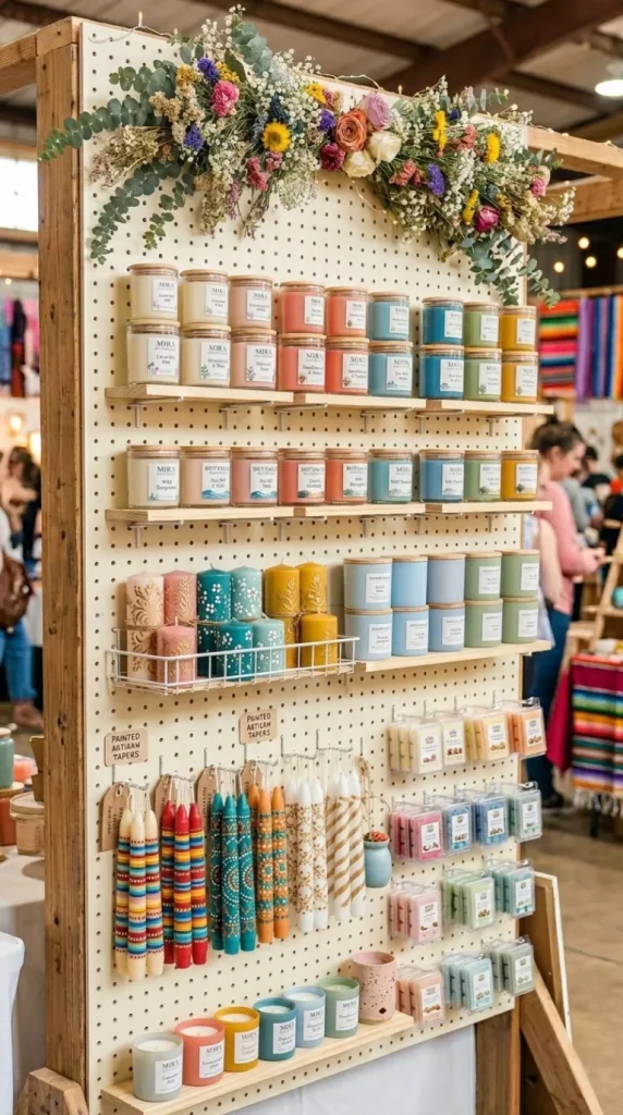 candle booth display ideas
