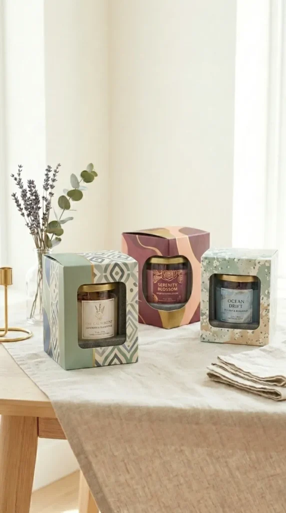 easy candle box packaging design ideas
