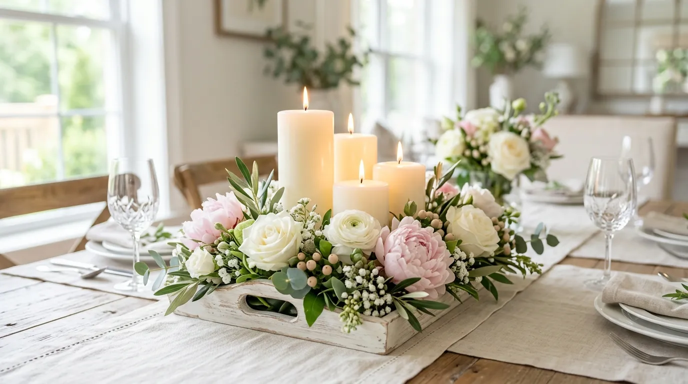 diy candle centerpiece ideas for table