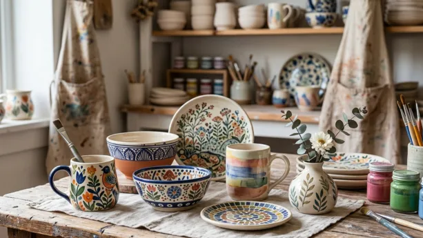 easy hand painted ceramics ideas