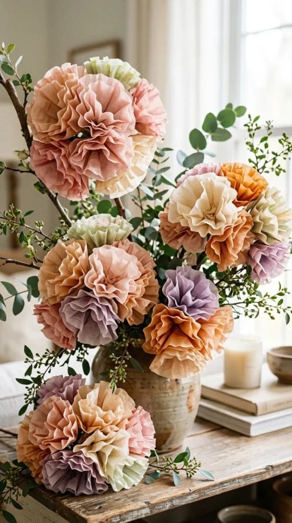 flower paper decoration ideas for home
