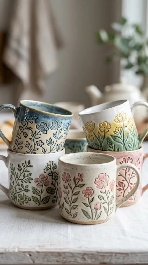 mug pottery painting ideas