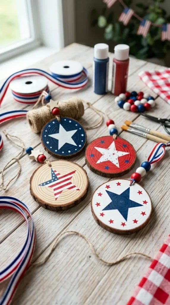 red 4th of July wood crafts ideas