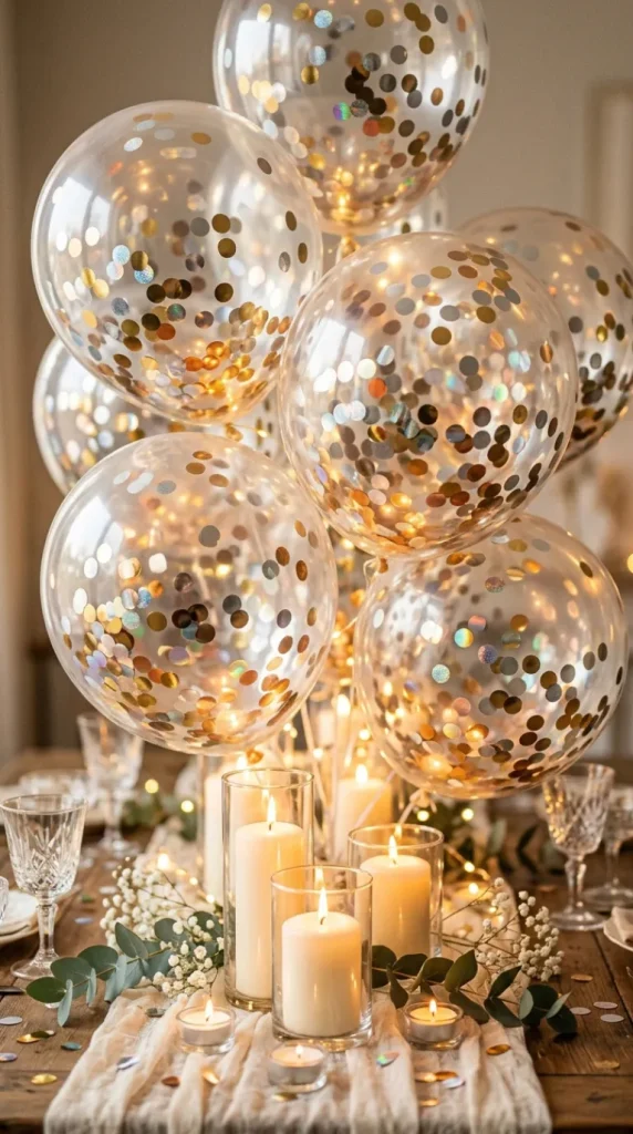 simple candle light Balloon ideas