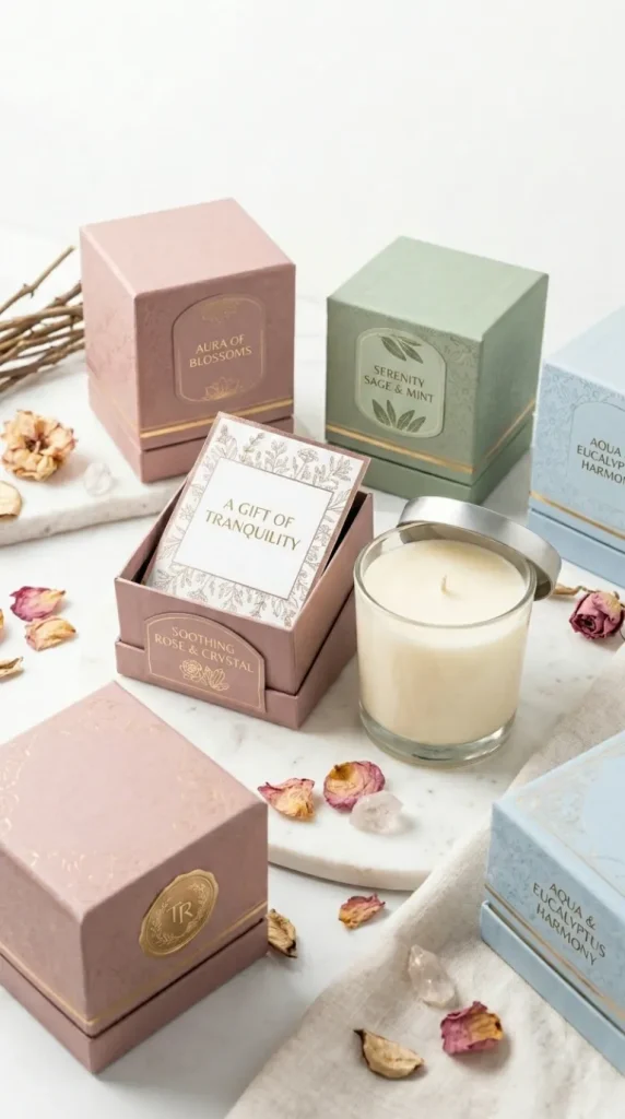 simple candle packaging design ideas