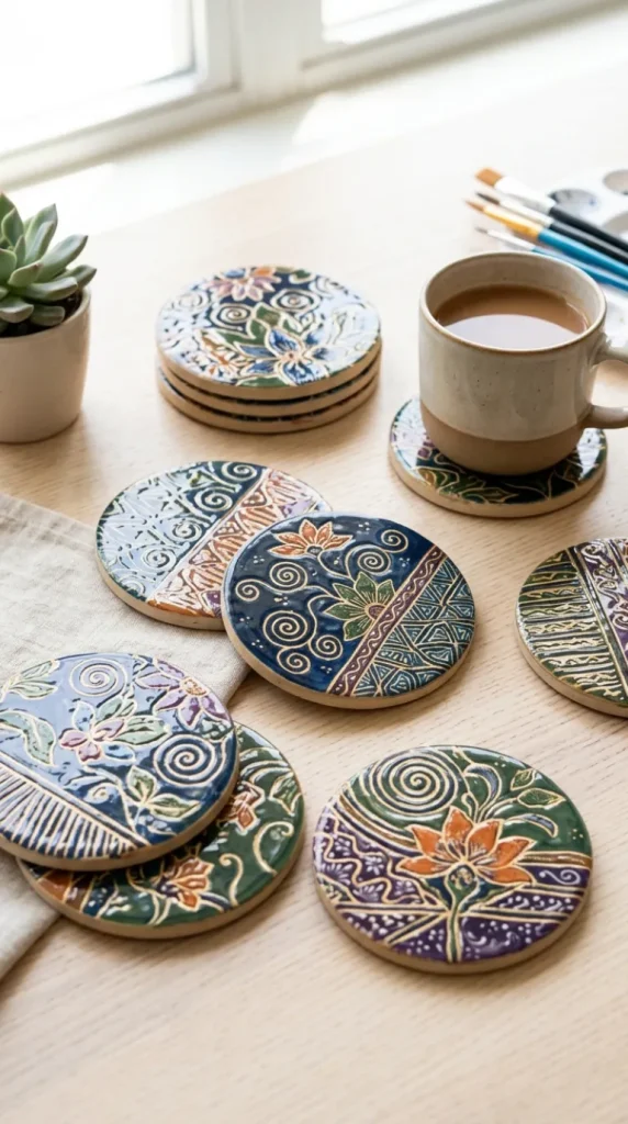 simple hand painted ceramics designs