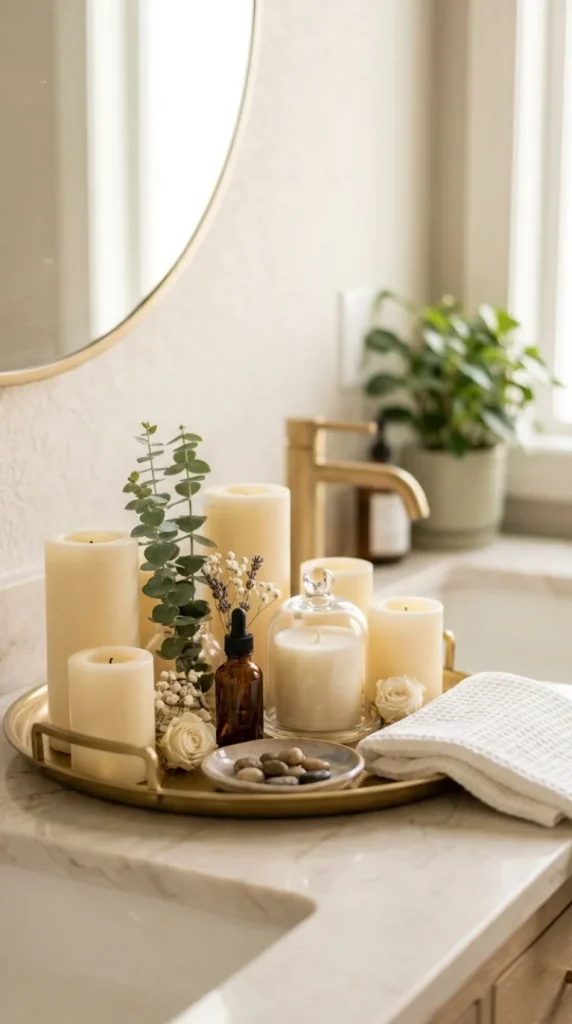 candle tray styling ideas