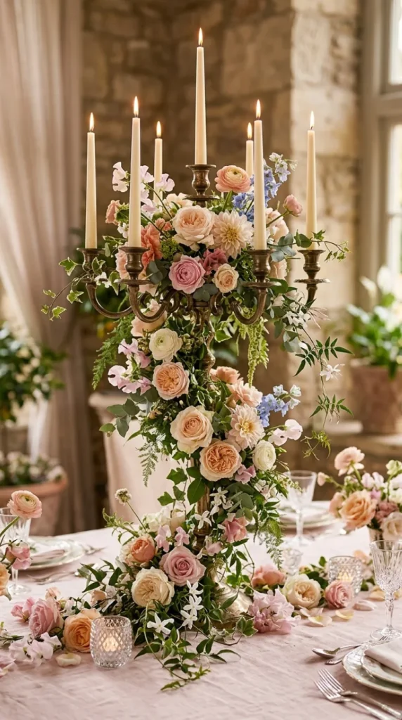 Floral Candle Decor Ideas