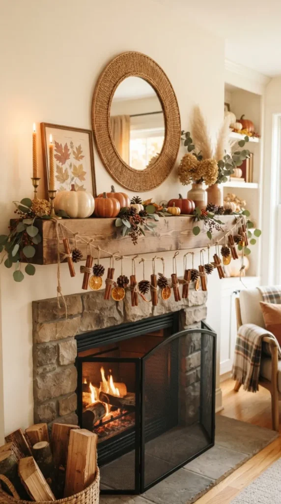 mantel fall decor ideas