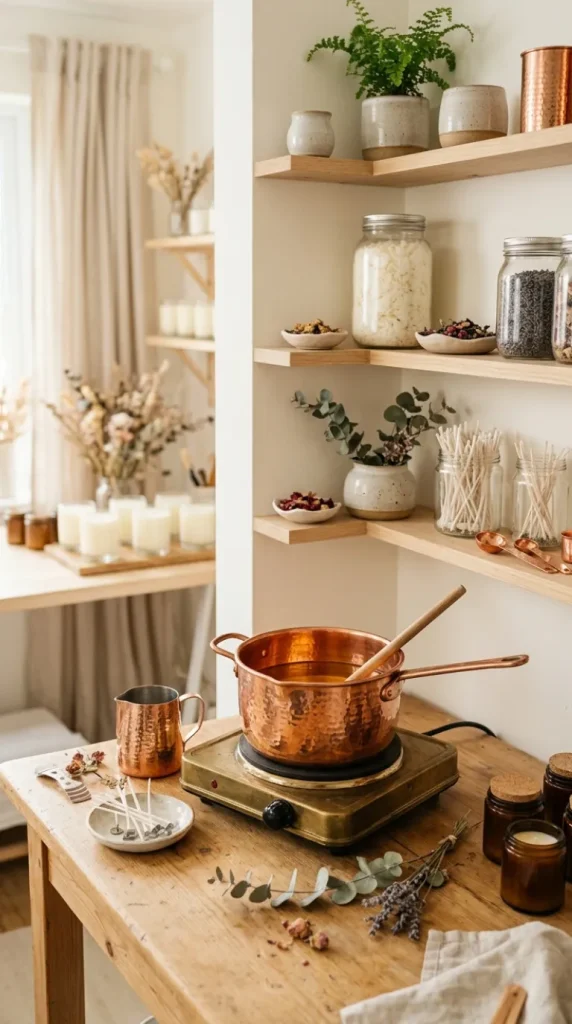 candle-making studio ideas