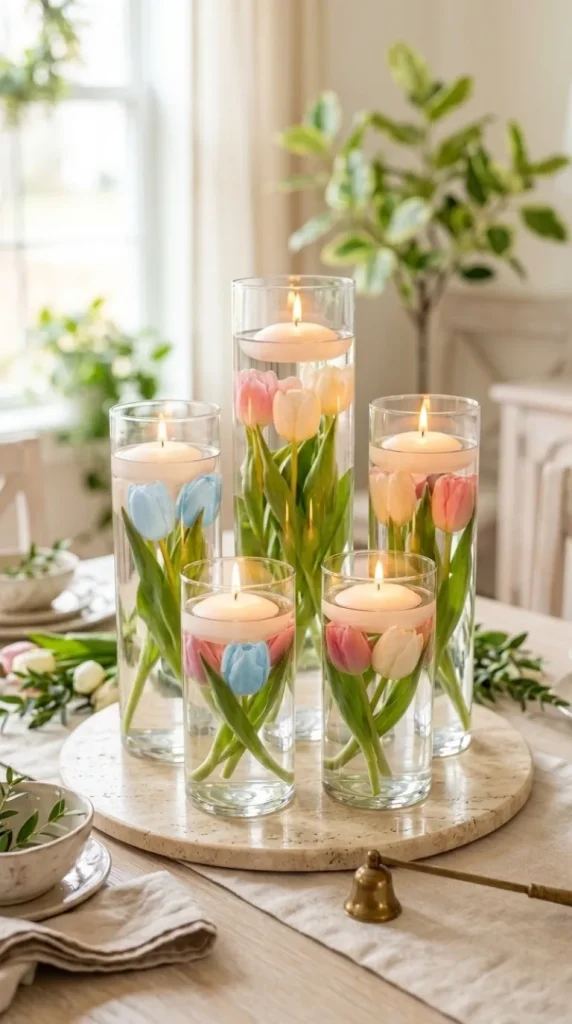 Floral Candle Decor Ideas