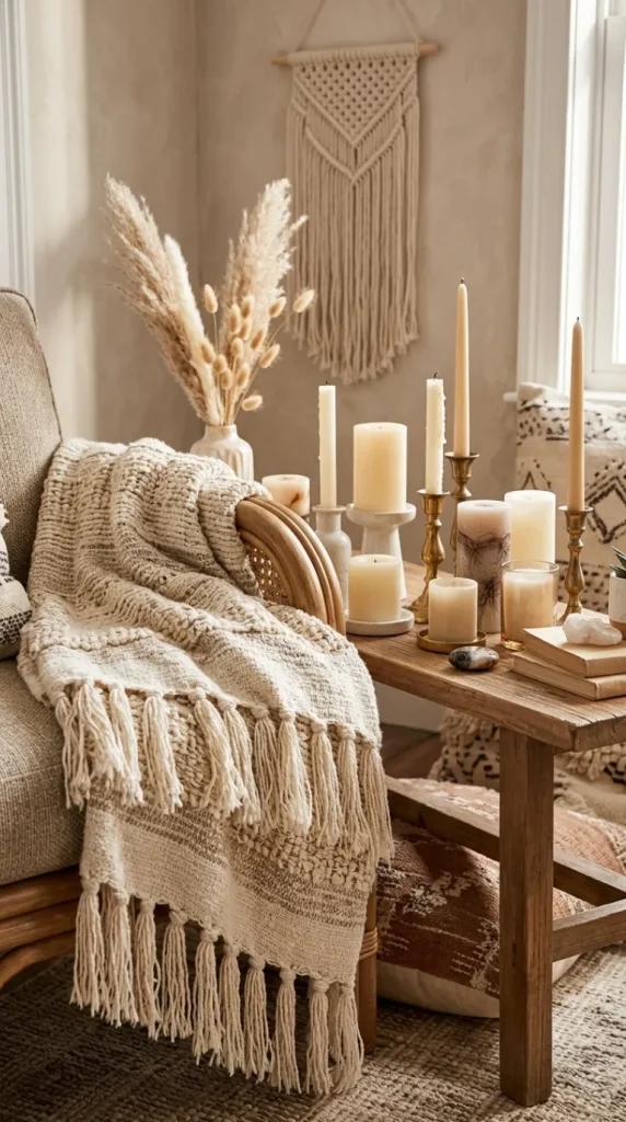 boho candle decor ideas