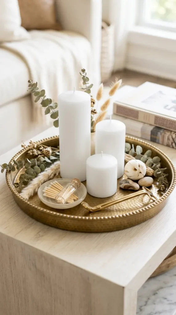 candle tray styling ideas