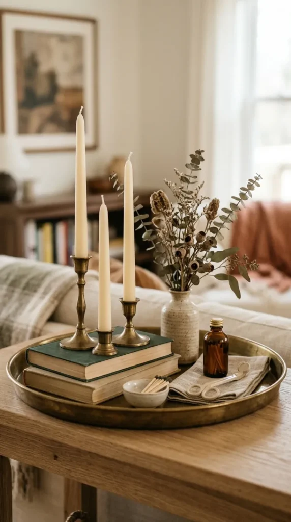 candle tray styling ideas