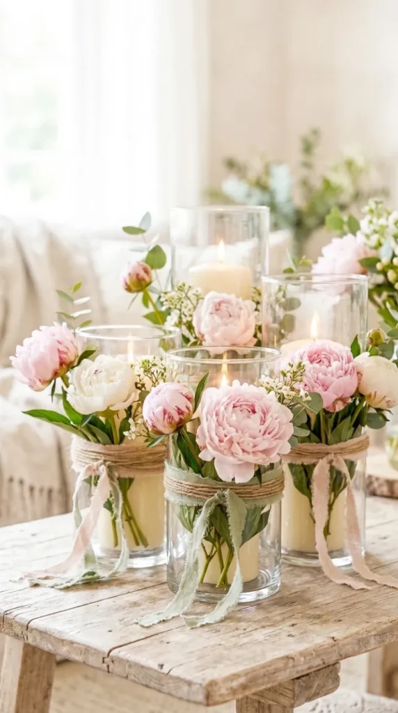 Floral Candle Decor Ideas