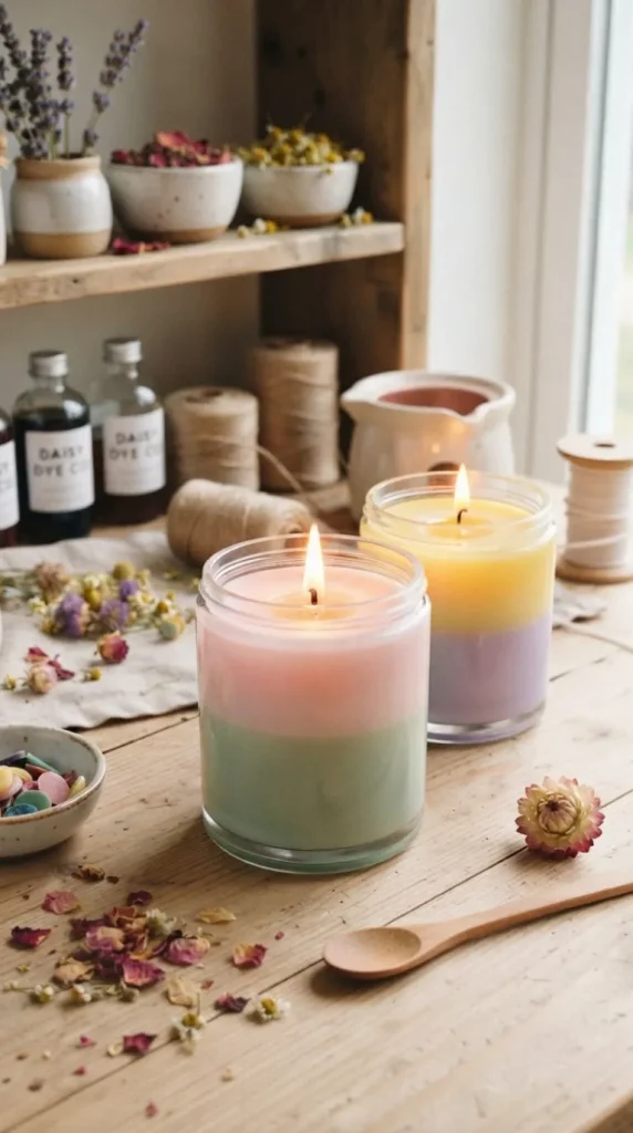 DIY candle dye ideas