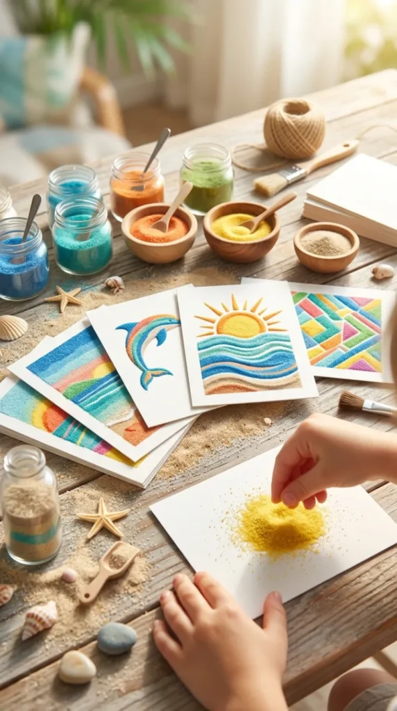 beach vacation crafts for kids